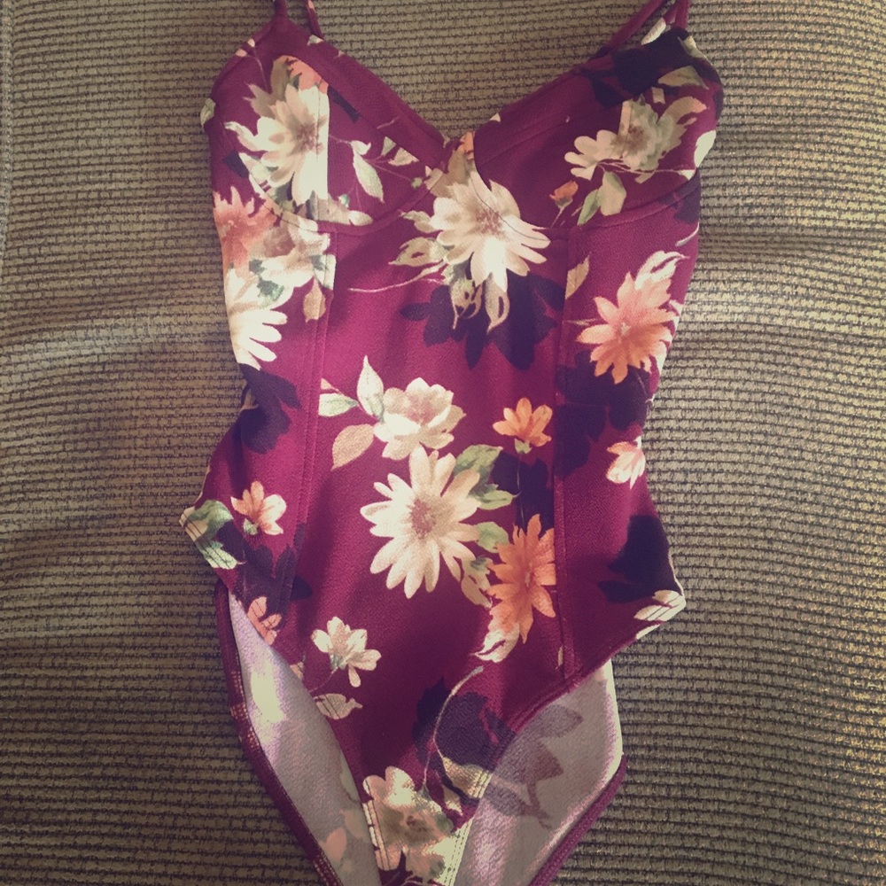 Floral body suit